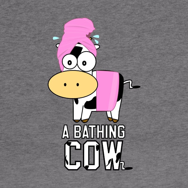 A Bathing Cow by nazrien